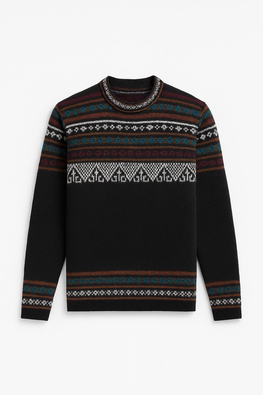 Inti Illa – Black Patterned Sweater