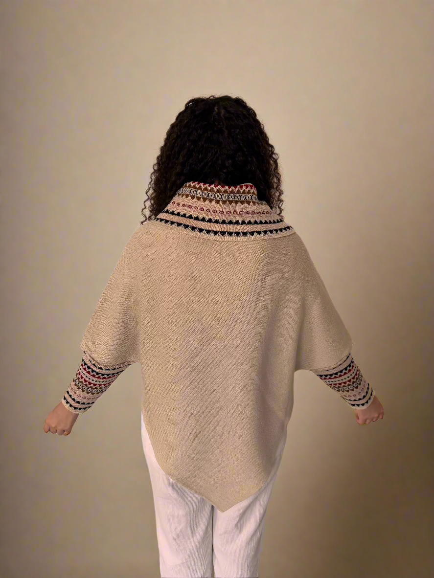 Pachamama Rawra – Beige / Caky Premium Poncho