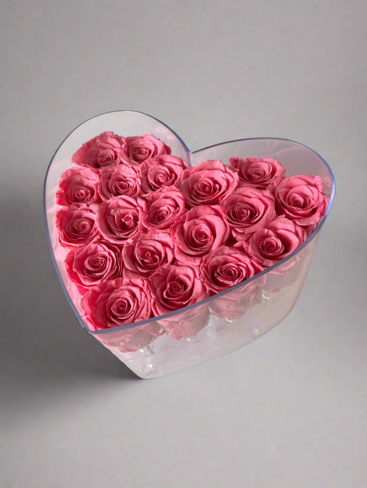 Cœur éternel - 19 roses éternelles