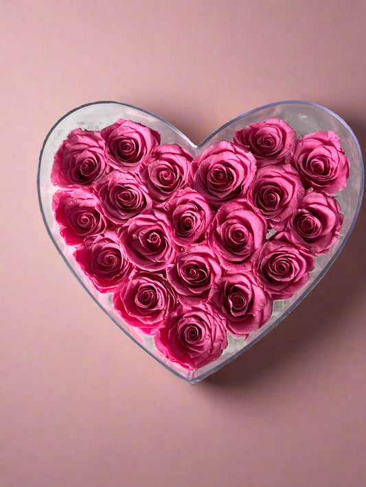 Cœur éternel - 19 roses éternelles