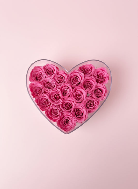 Corazón eterno - 19 rosas eternas