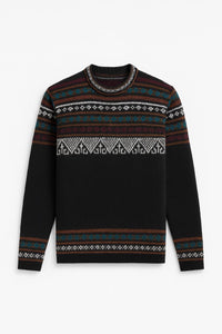 Inti Illa – Pull Noir à Motifs