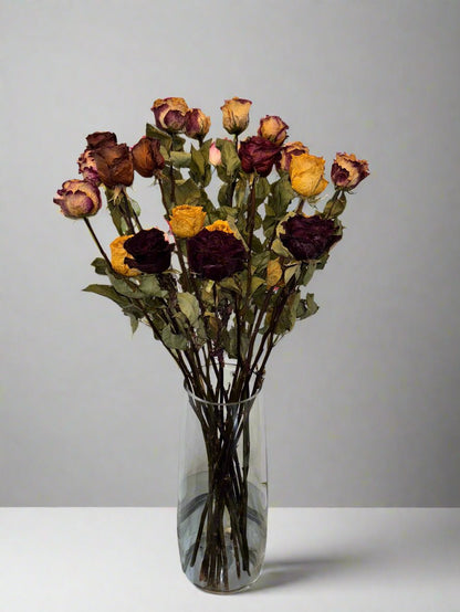 Bouquet de 10 tiges de roses du patrimoine