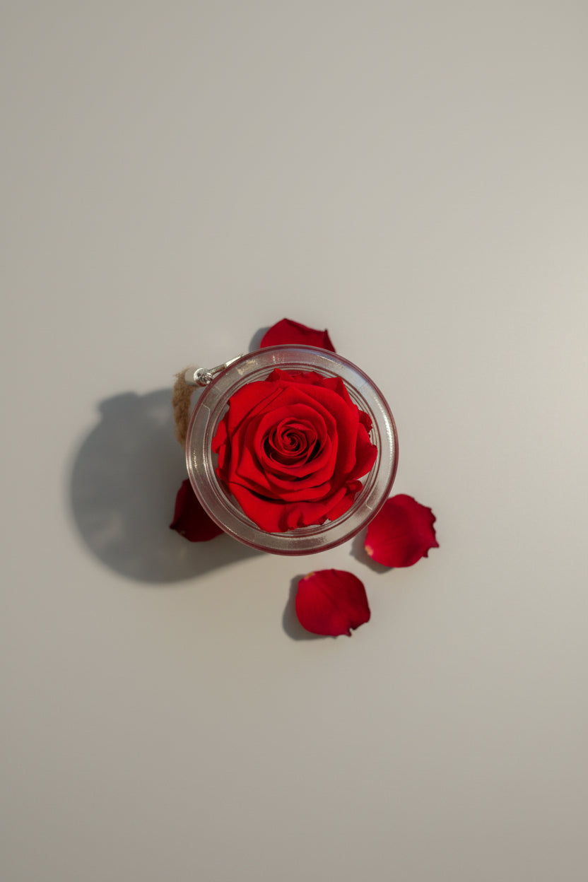 Eternal Rose in Glass Jar