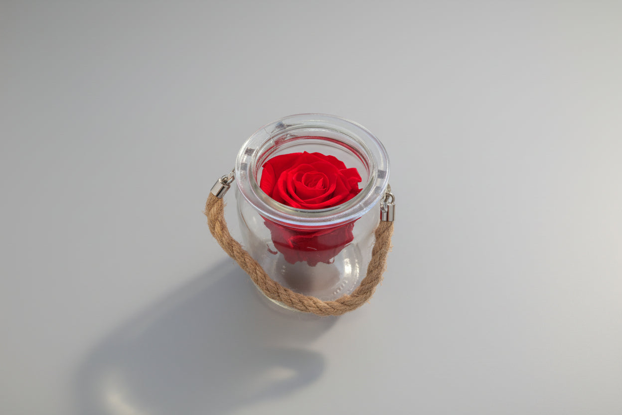 Eternal Rose in Glass Jar