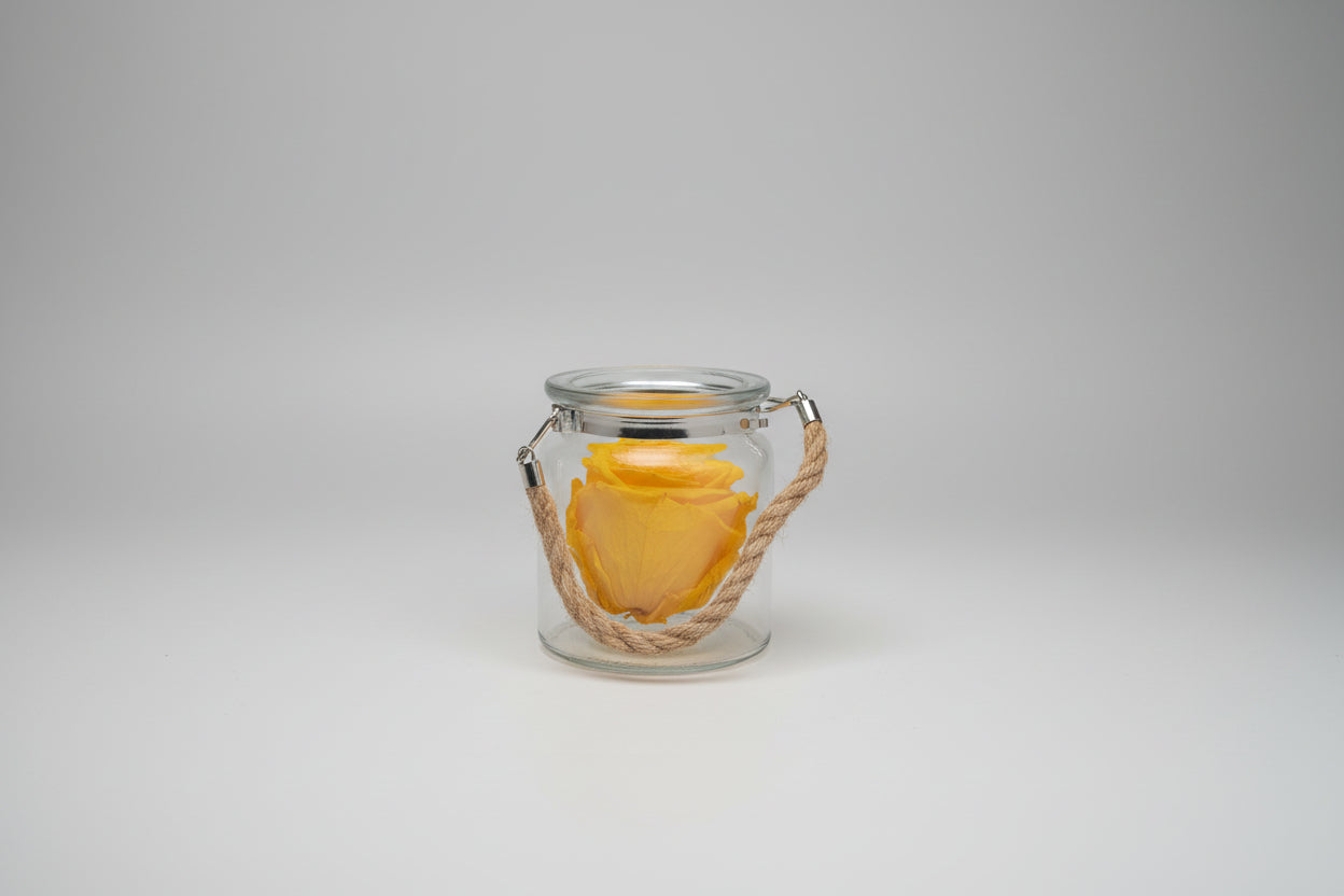 Eternal Rose in Glass Jar