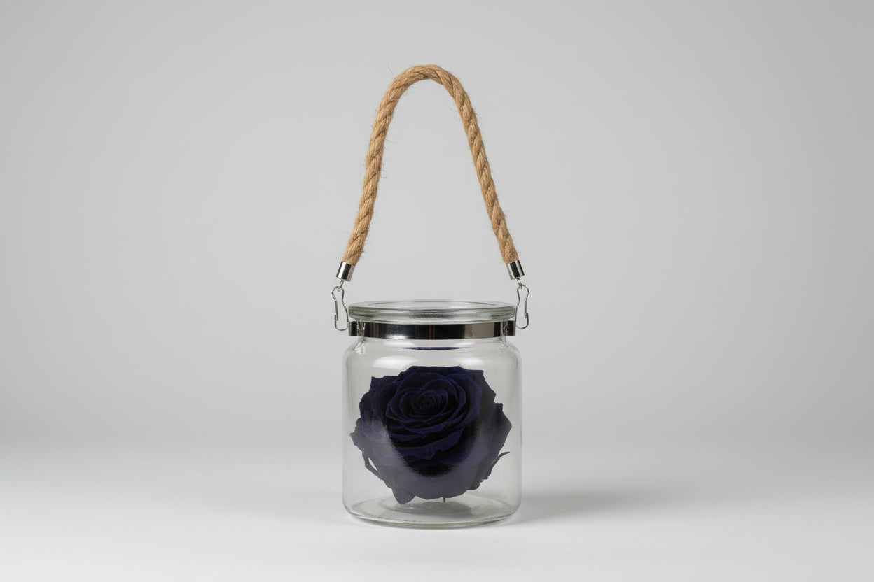 Eternal Rose in Glass Jar