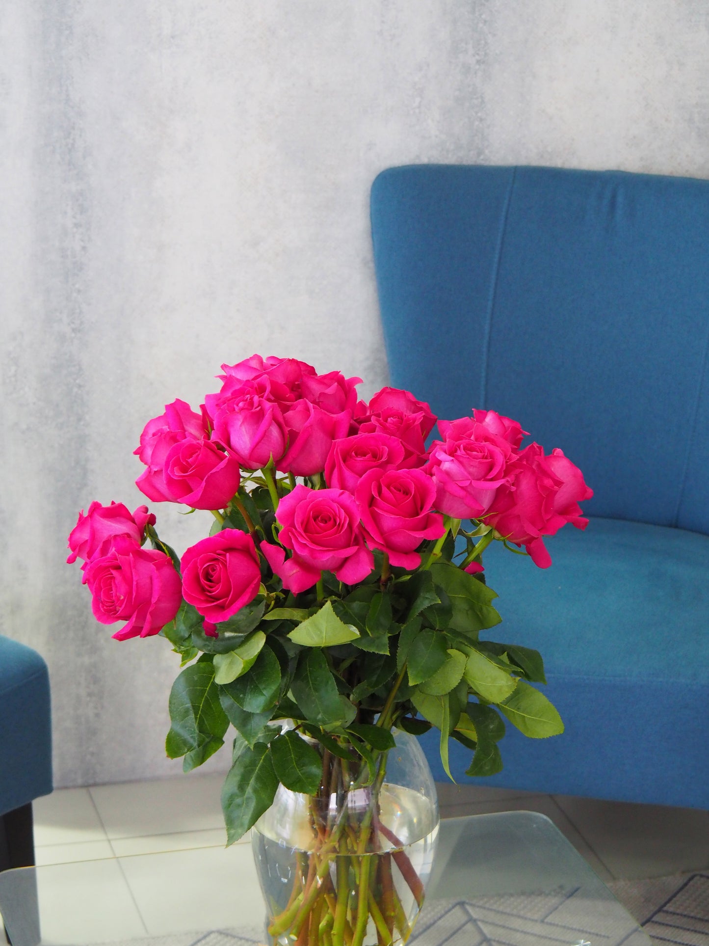 Premium Hot Pink Roses