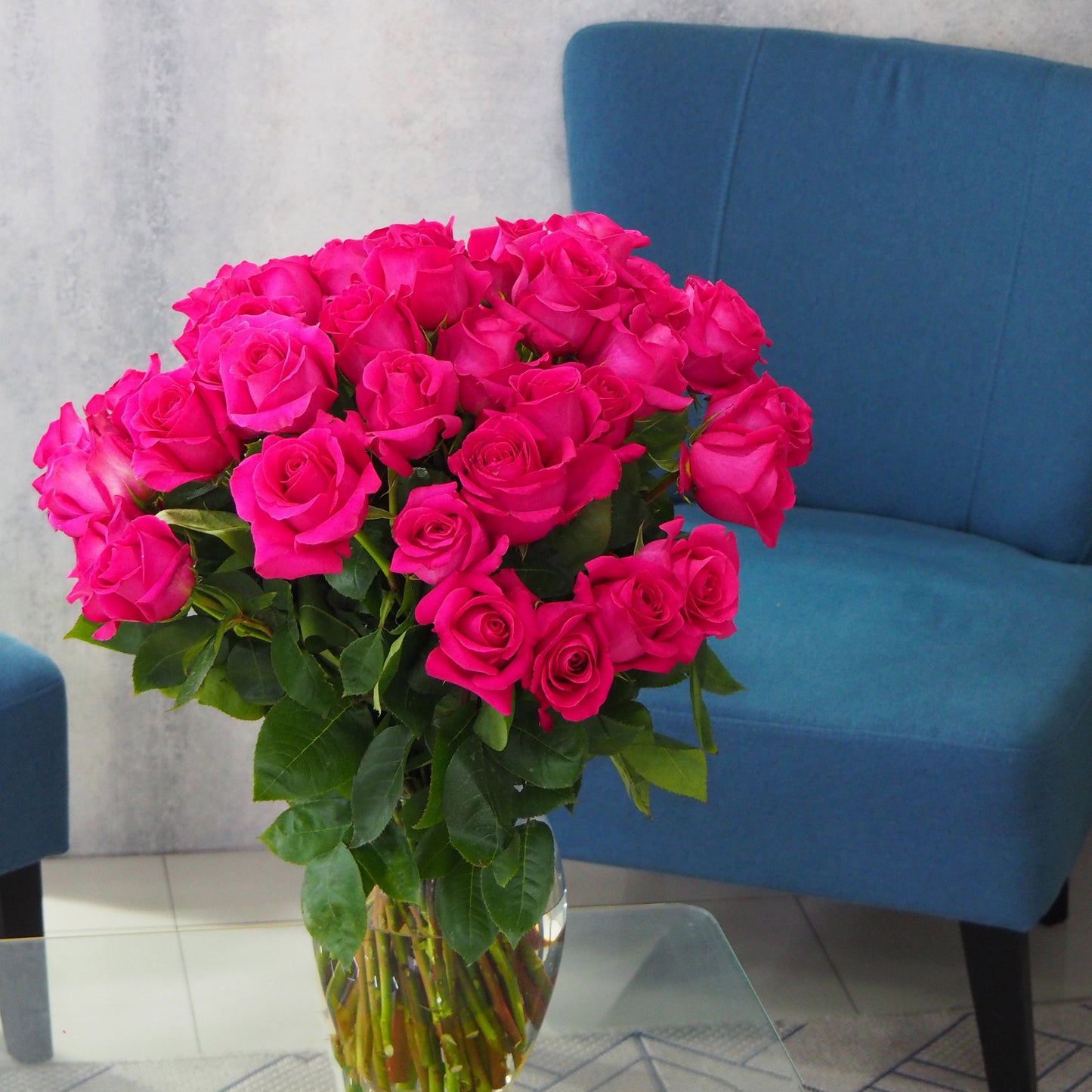 Premium Hot Pink Roses