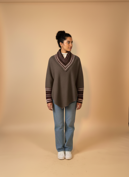 Front view with model looking to the right